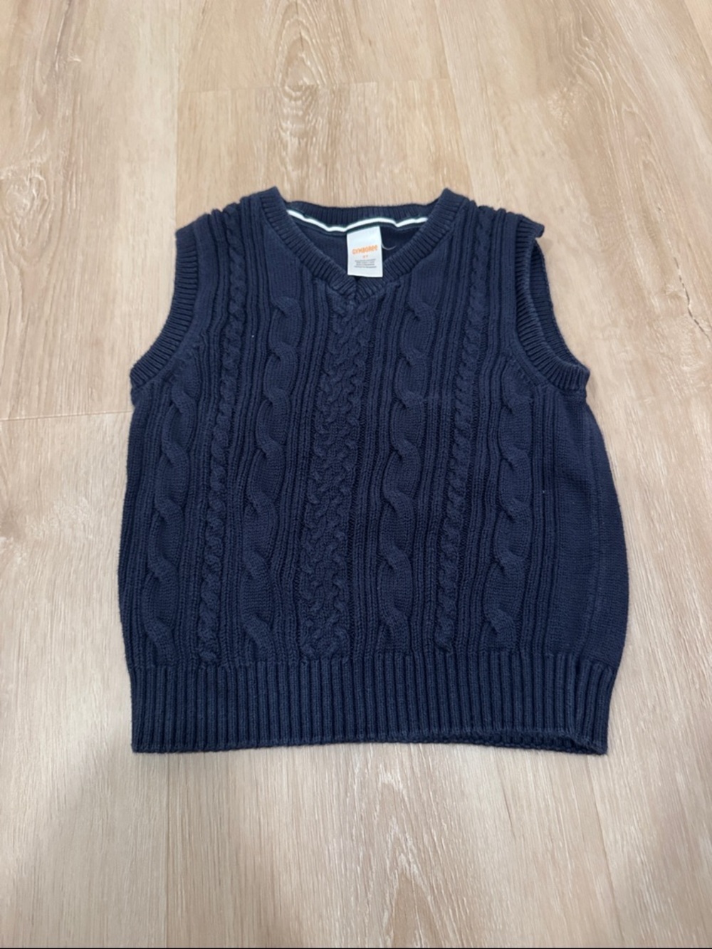 Gymboree Navy Cable Knit Sweater Vest
